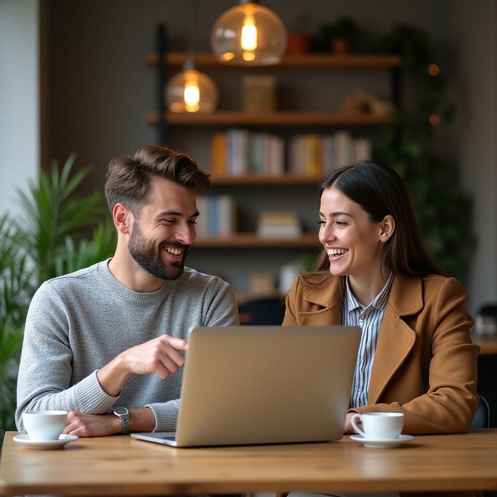 Freelancer discutând cu un client la o masă de lucru modernă